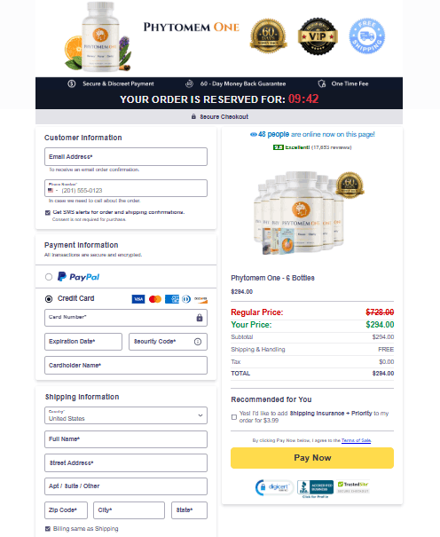 Phytomem One-order-page
